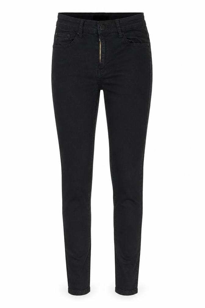 Voggo Womens Black Cotton Skinny Jeans Size 24 in L27 in Regular Button