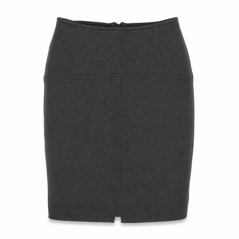 Zara Womens Grey Polyester Straight & Pencil Skirt Size XL