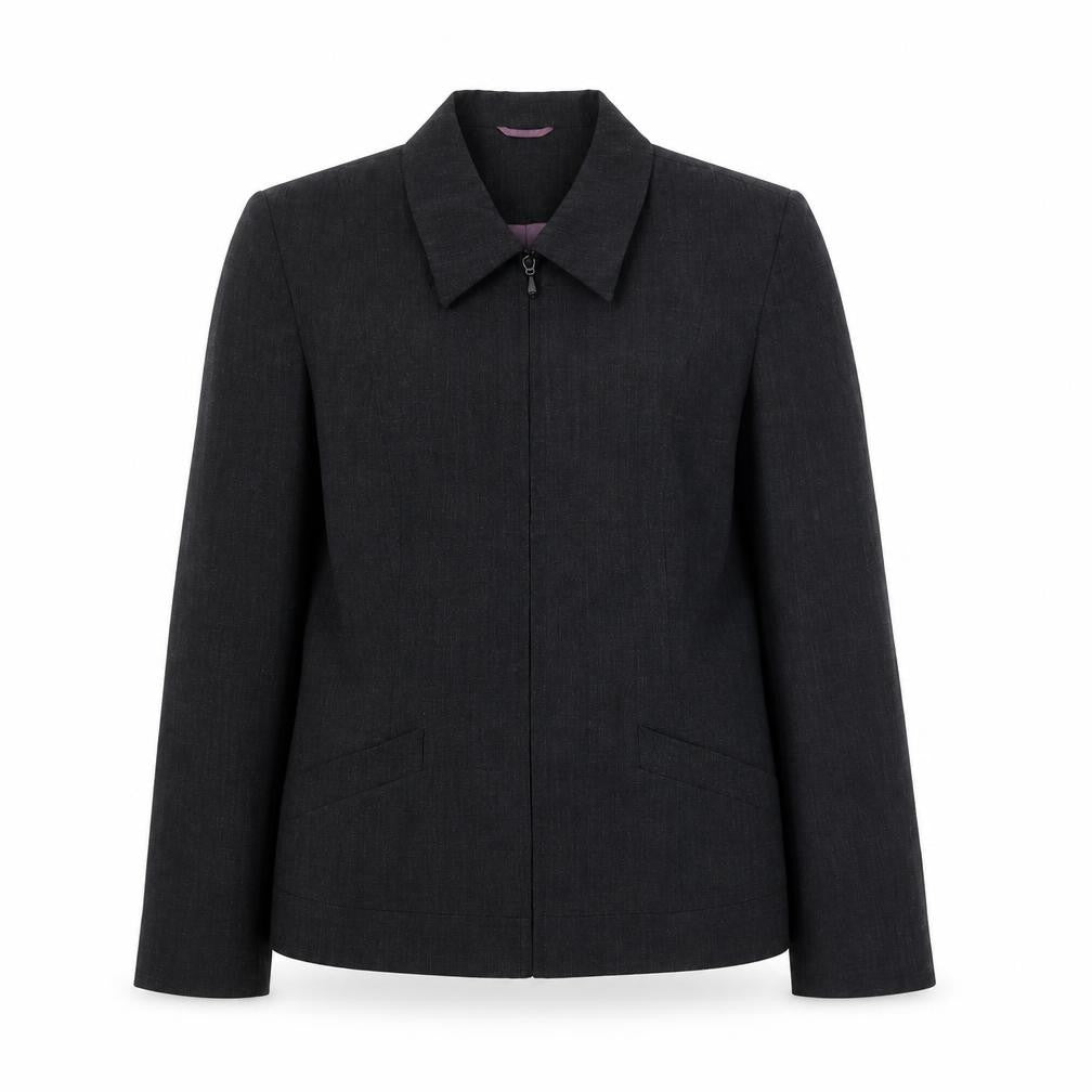 Principles Womens Grey Jacket Size 12 Zip