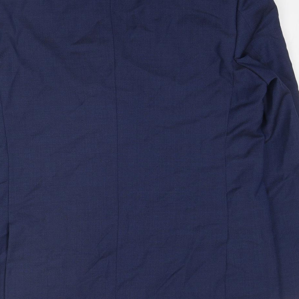 Marks and Spencer Mens Blue Wool Jacket Suit Jacket Size 40 Regular