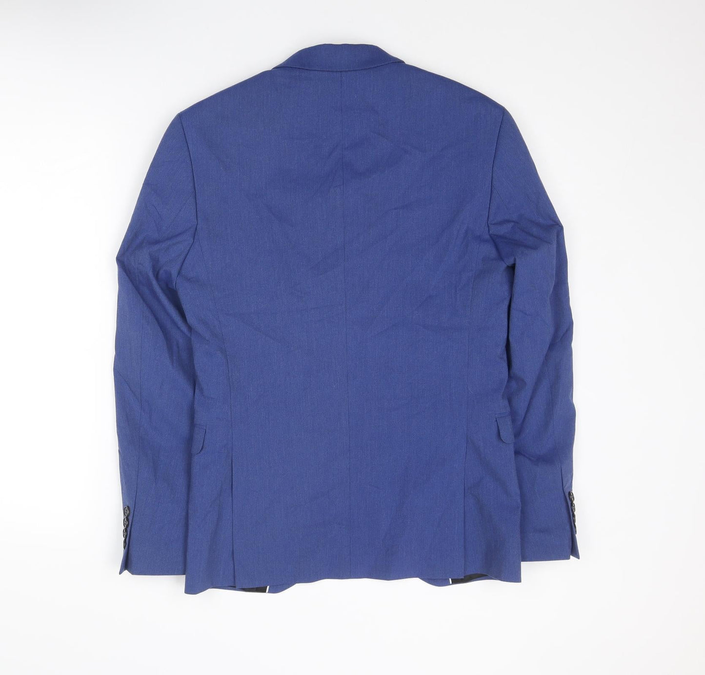 Selected Homme Mens Blue Polyester Jacket Suit Jacket Size 34 Regular