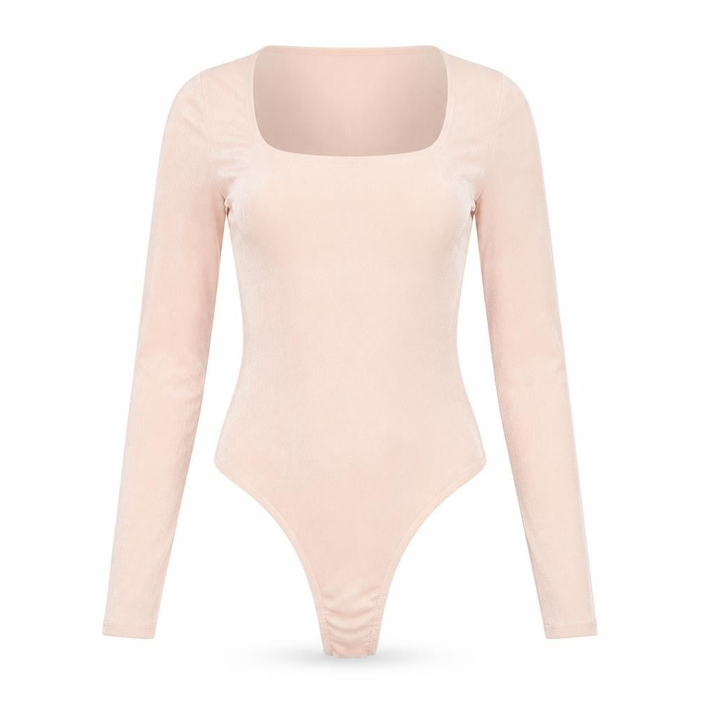 PRETTYLITTLETHING Womens Pink Polyester Bodysuit One-Piece Size 8 Snap