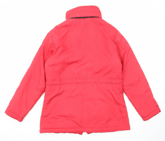 Anne De Lancay Womens Red Jacket Size S Zip