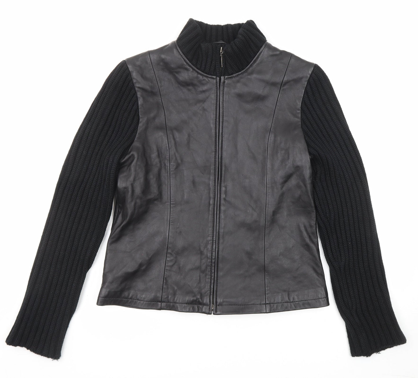 The Leather Company Womens Black Jacket Size 2XL Zip