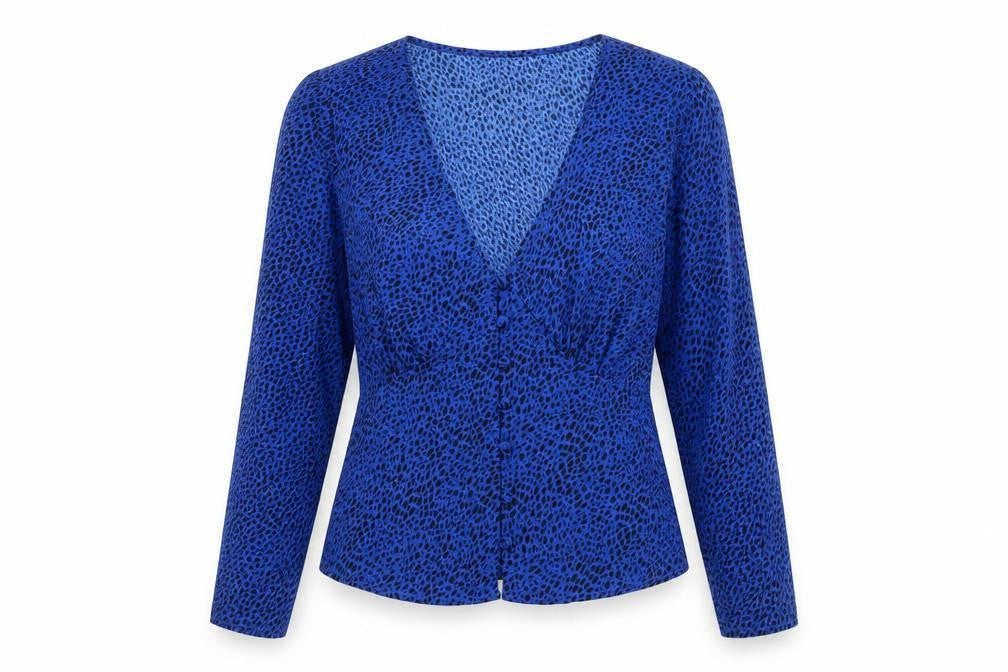 Womens UK Size M Brave Soul Blue Polyester Blouse
