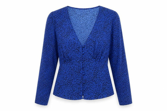Womens UK Size M Brave Soul Blue Polyester Blouse