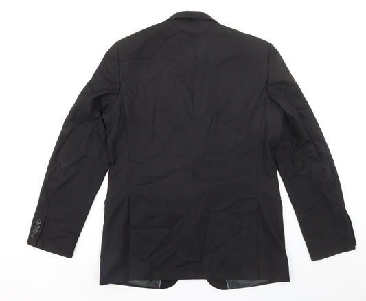 Marks and Spencer Mens Black Polyester Jacket Suit Jacket Size 42 Big & Tall