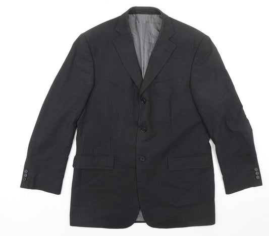 Marks and Spencer Mens Grey Polyester Jacket Suit Jacket Size 40 Regular