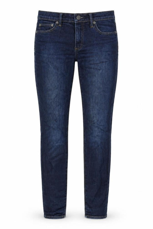 Gap Womens Blue Cotton Skinny Jeans Size 26 in Relaxed Zip