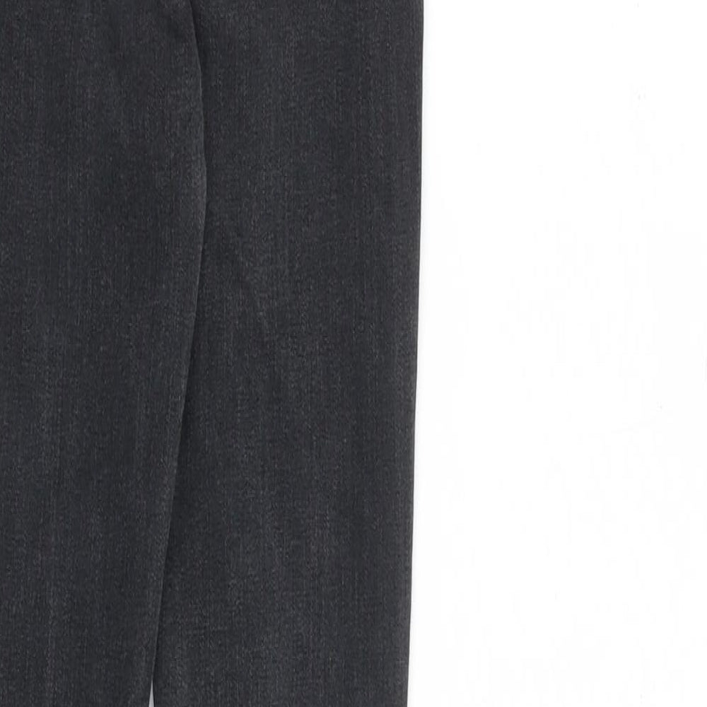 Levis Womens Grey Cotton Skinny Jeans Size 24 in L30 in Slim Zip