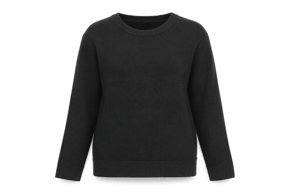 Marks and Spencer Womens Grey Round Neck Acrylic Pullover Jumper Size 12
