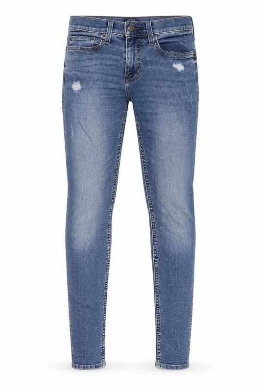 Hollister Mens Blue Cotton Skinny Jeans Size 28 in L34 in Regular Zip