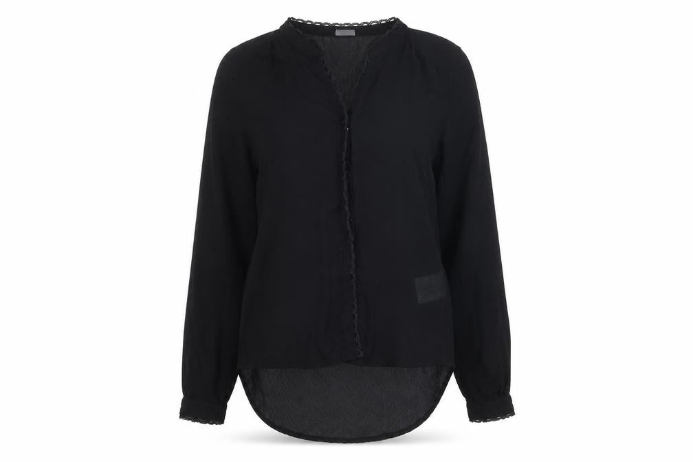 Womens UK Size S VERO MODA Black Polyester Blouse