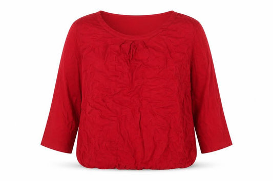 Womens UK Size 14 Betty Barclay Red Viscose Blouse