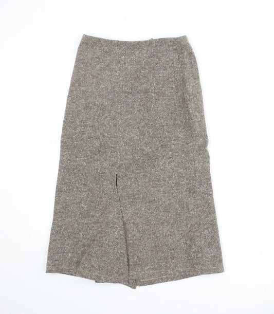 Yellow Hammer Womens Beige Wool A-Line Skirt Size 28 in Zip