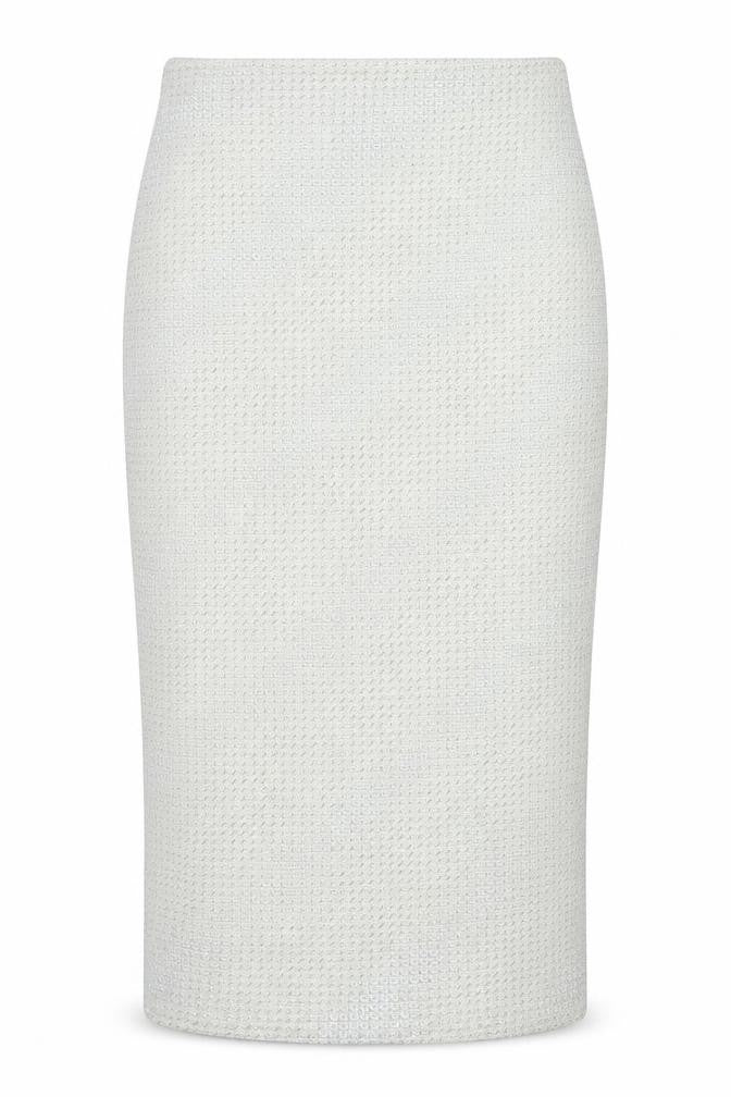 Topshop Womens Ivory Geometric Nylon A-Line Skirt Size 6