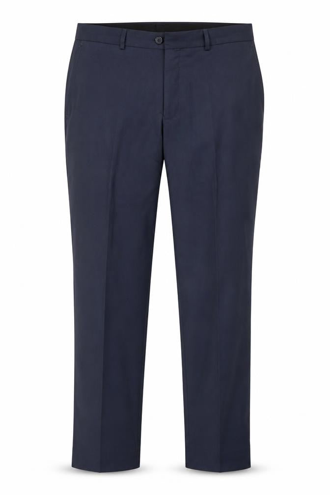 Ventura Mens Blue Polyester Dress Pants Trousers Size 36 in Slim Zip