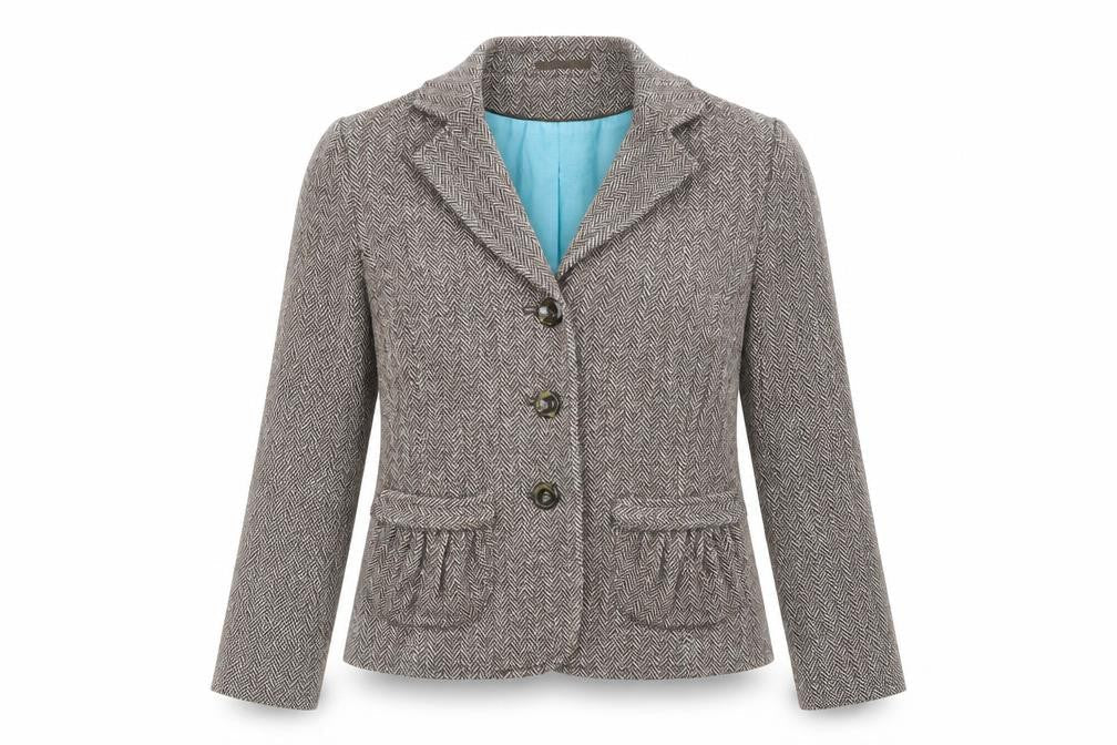 Per Una Womens Multicoloured Wool Jacket Blazer Size 10