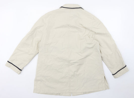 Berkertex Womens Beige Jacket Size 14 Button