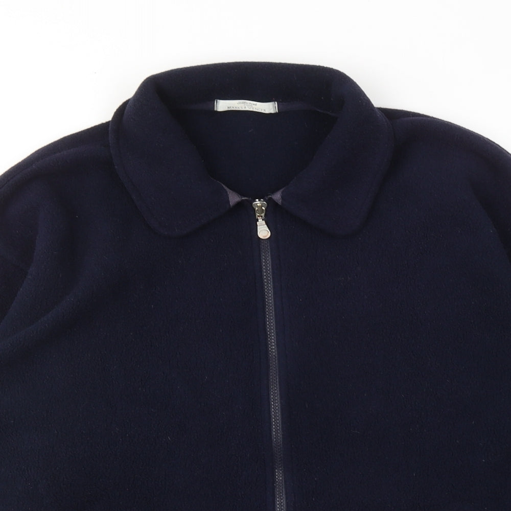 Marks and Spencer Womens Blue Jacket Size 12 Zip