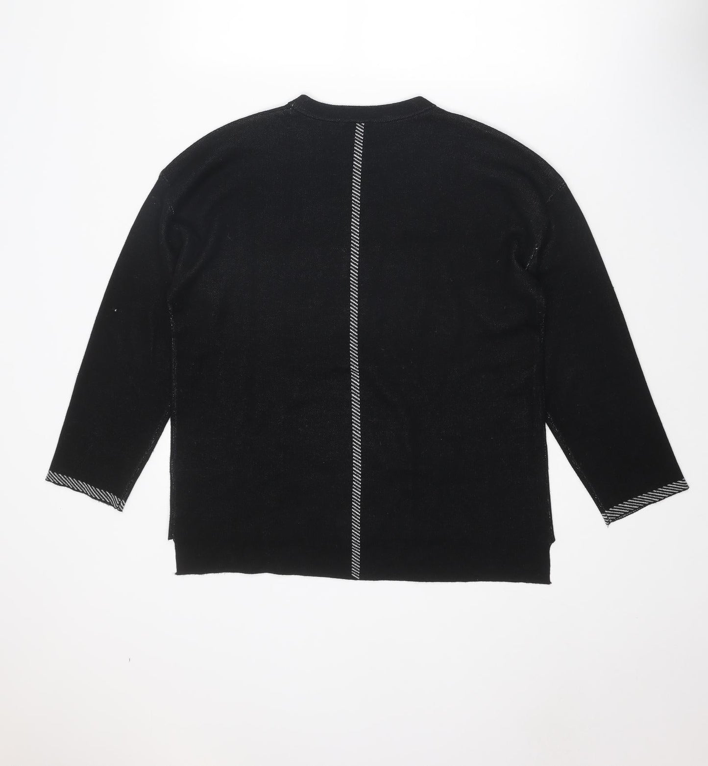 Sunday Womens Black Round Neck Polyamide Pullover Jumper Size M