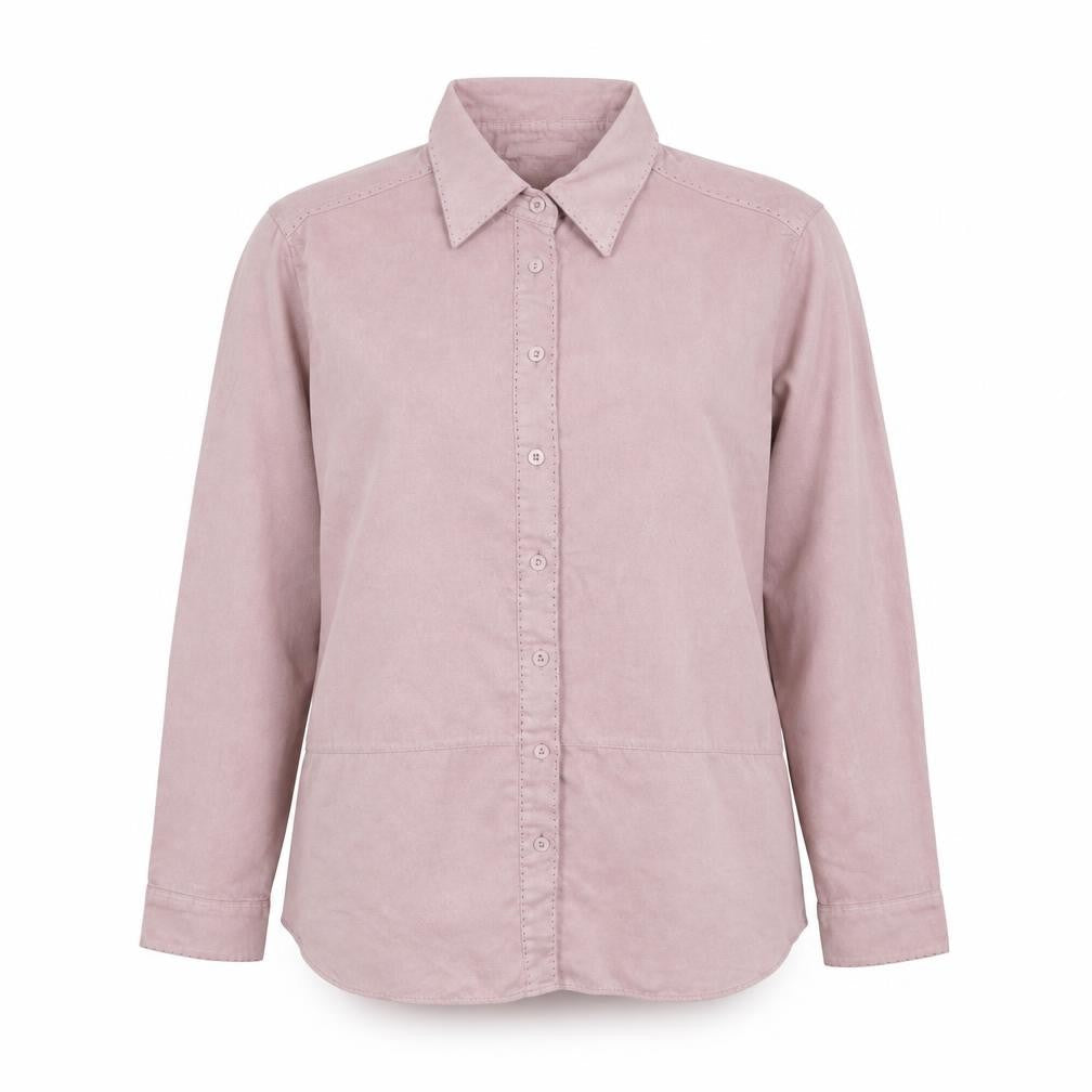 Marks and Spencer Womens Pink Polyester Basic Button-Up Size 12 Collared