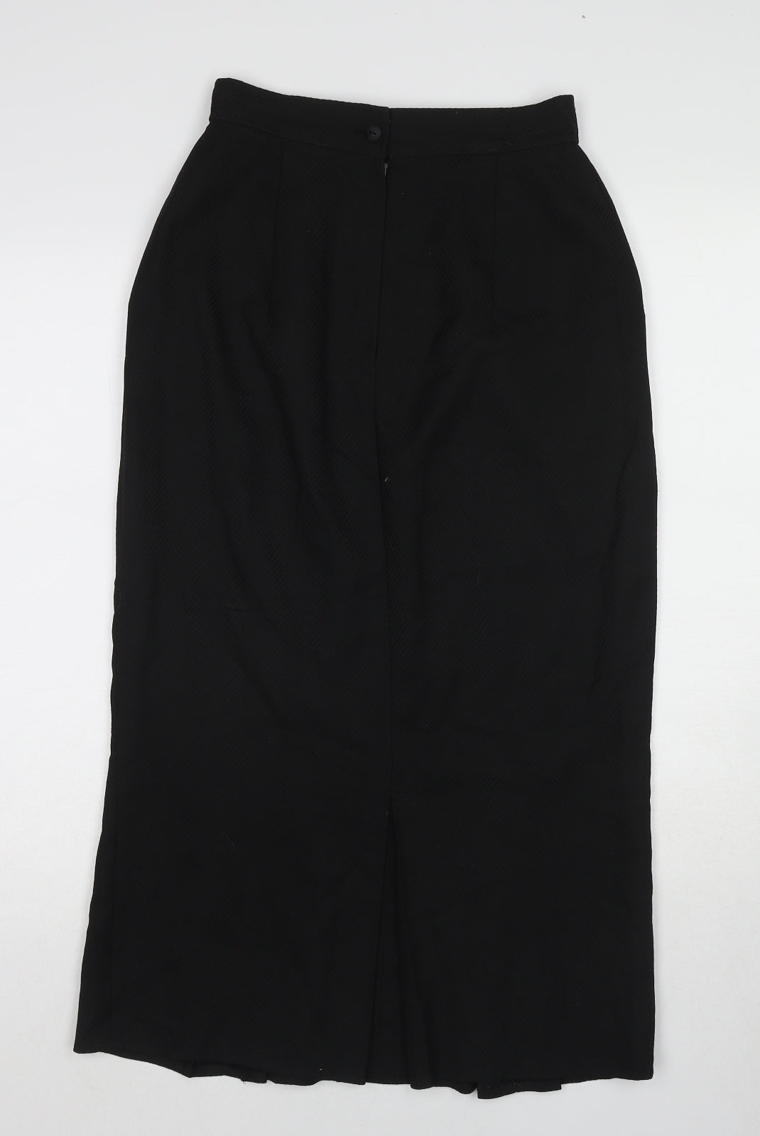 Jerrand Womens Black Polyester Maxi Skirt Size S Zip