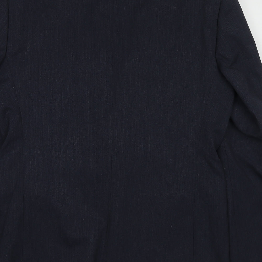 Marks and Spencer Mens Blue Wool Jacket Suit Jacket Size 44 Regular
