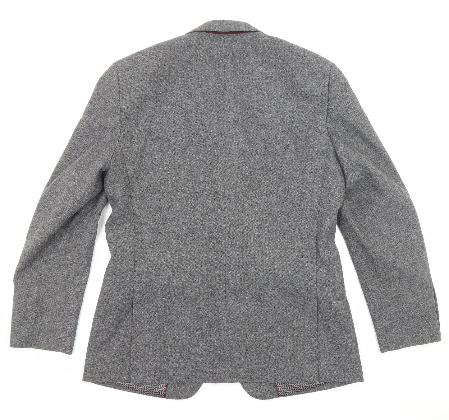 Skopes Mens Grey Polyester Jacket Blazer Size 40 Regular