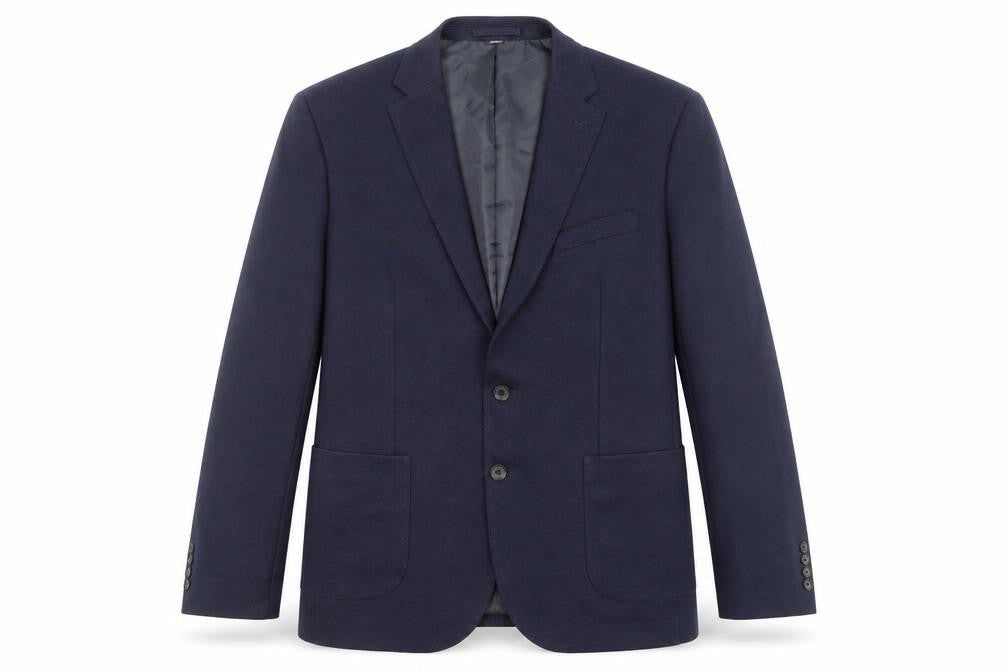 Marks and Spencer Mens Blue Polyamide Jacket Suit Jacket Size 42 Regular