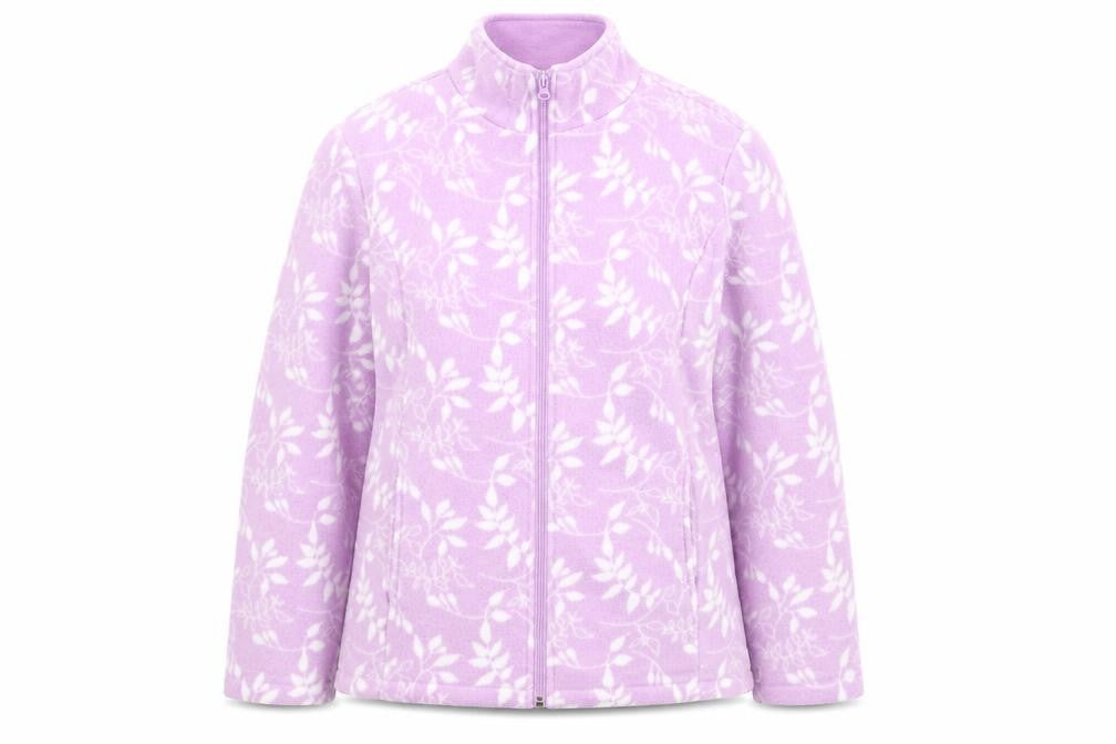 Anne De Lancay Womens Purple Geometric Jacket Size 14 Zip