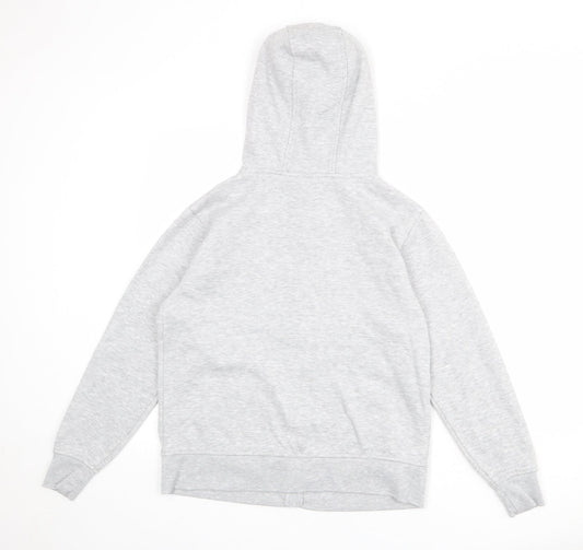 LA Gear Girls Grey Polyester Full Zip Hoodie Size 9-10 Years Zip