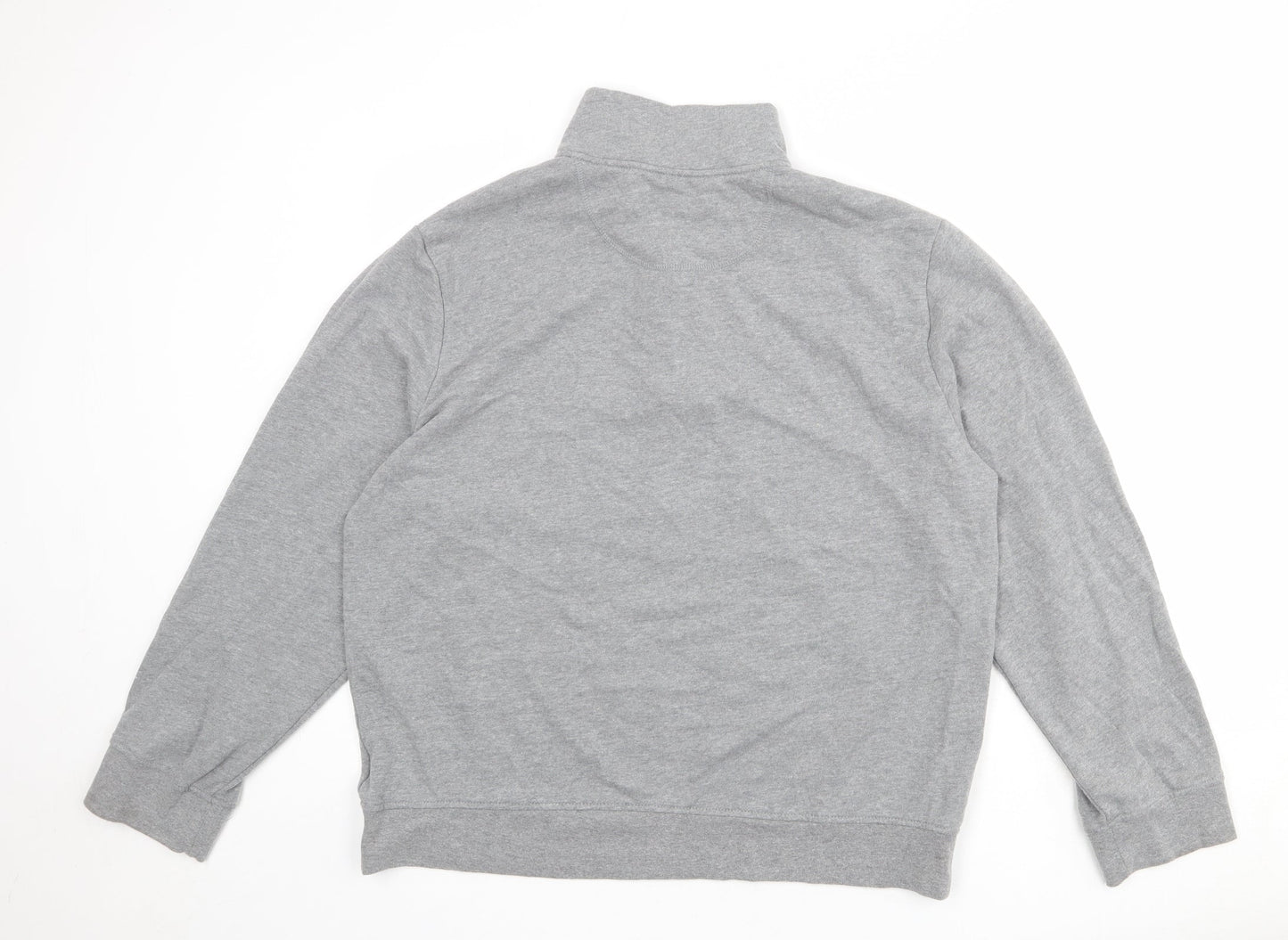 Amazon Womens Grey Cotton Pullover Sweatshirt Size XL Zip