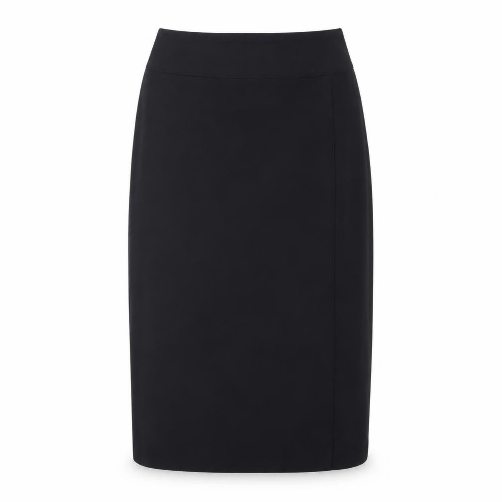 Marks and Spencer Womens Black Polyester A-Line Skirt Size 8 Zip