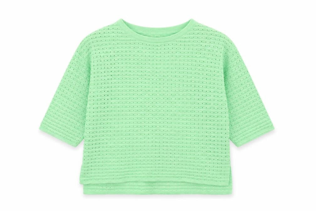NEXT Womens Green Round Neck Cotton Pullover Jumper Size 10