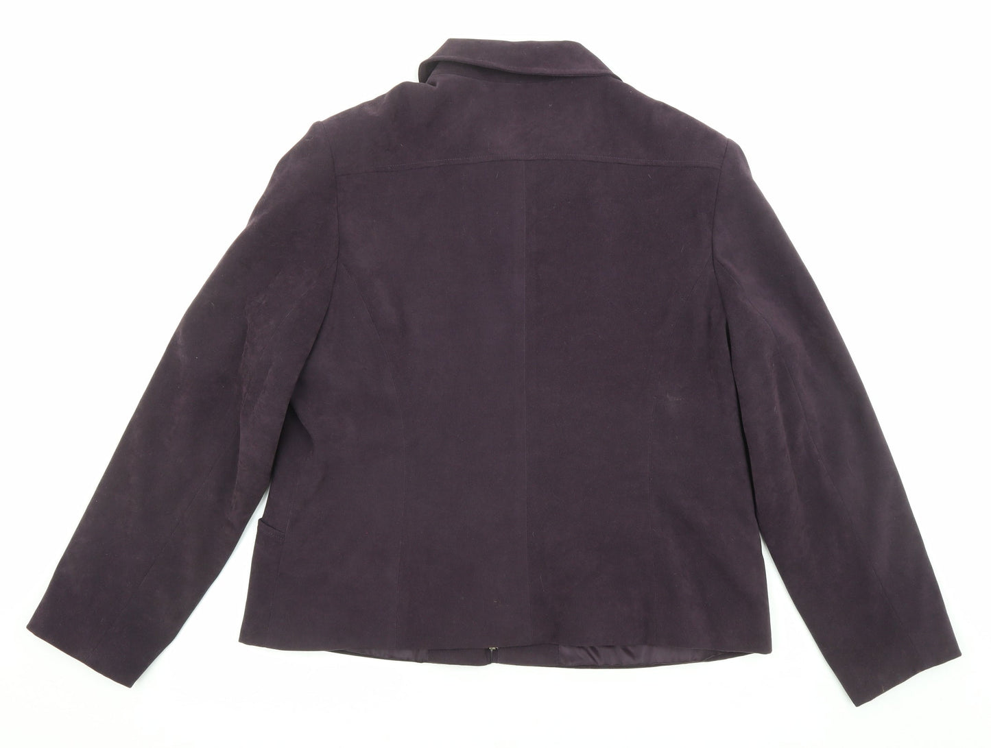 EWM Womens Purple Jacket Size 16 Zip