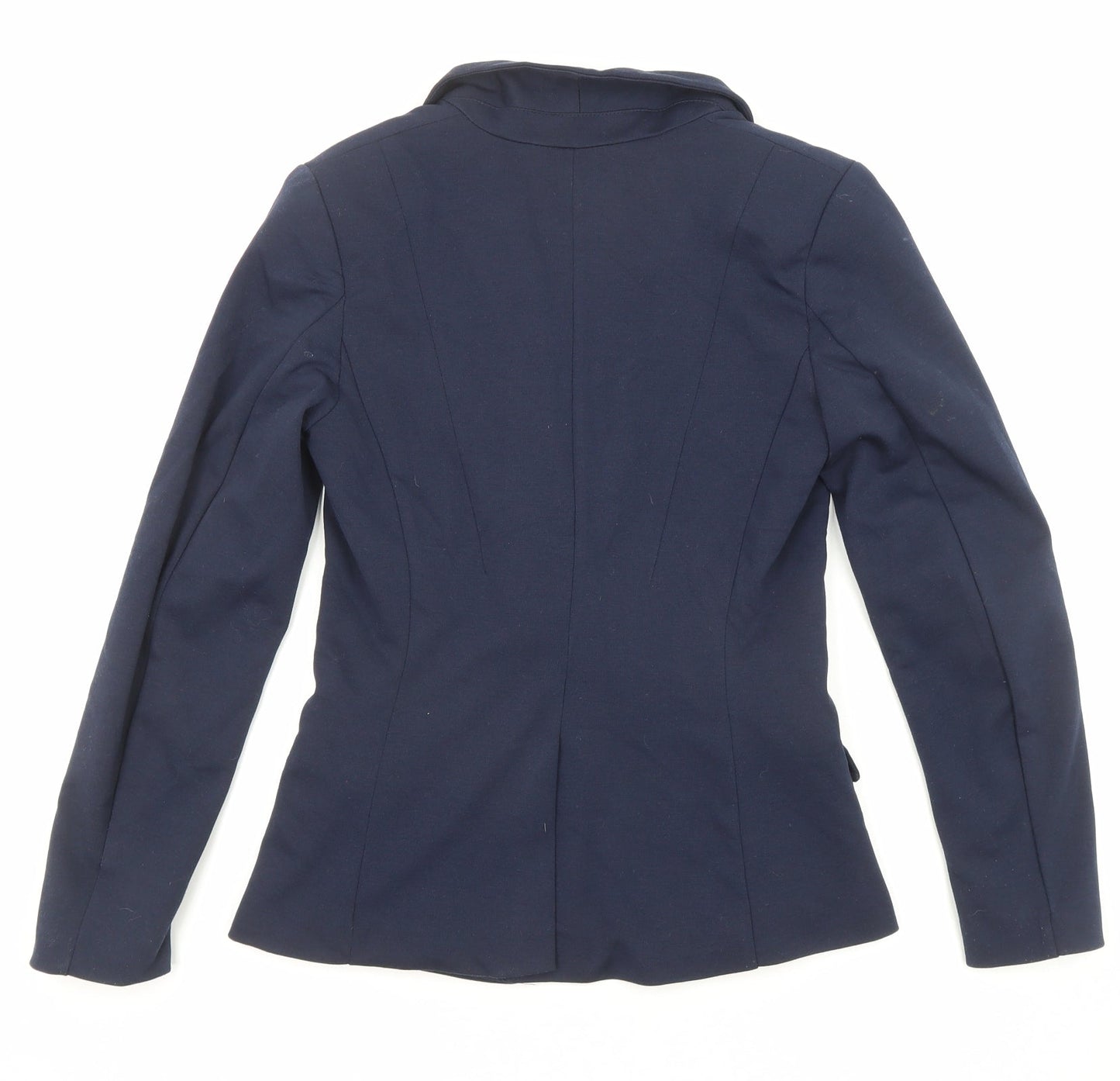 H&M Womens Blue Jacket Blazer Size 4 Button