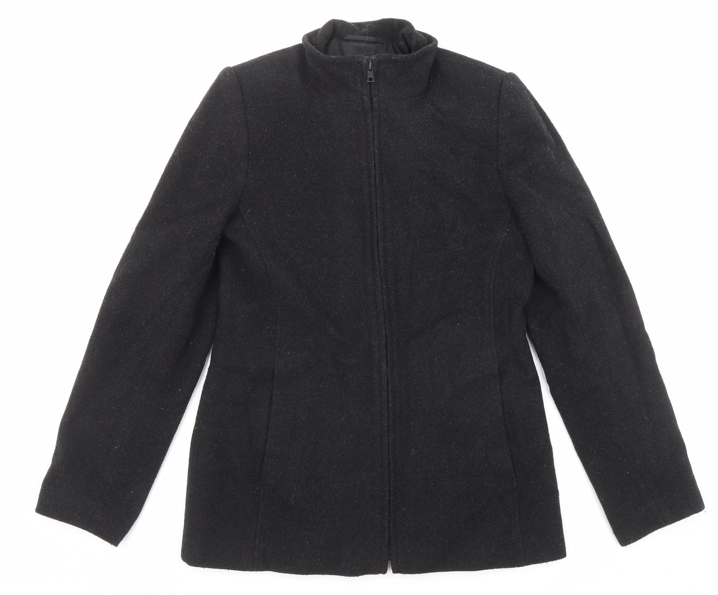 Debenhams Womens Black Jacket Size 10 Zip