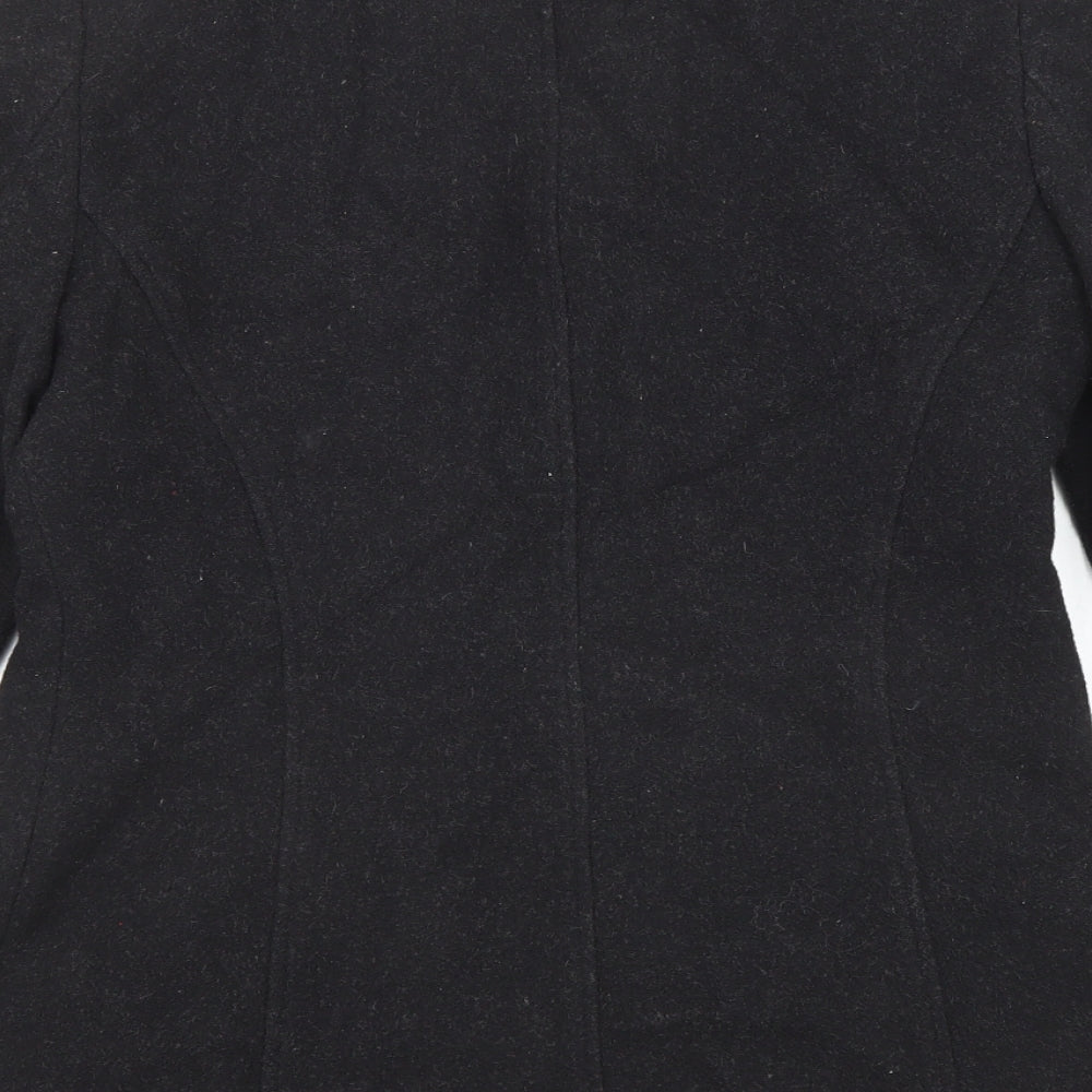 Debenhams Womens Black Jacket Size 10 Zip