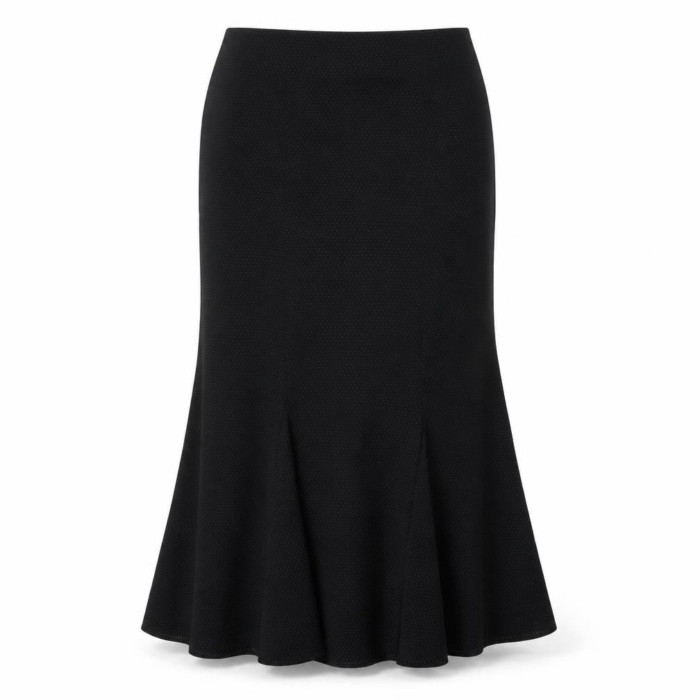 Alex & Co Womens Black Acetate Maxi Skirt Size 12 Zip