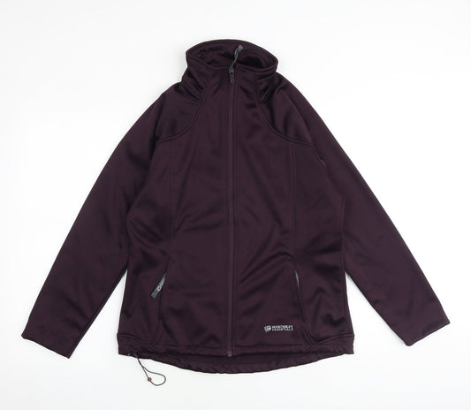 Mountain Life Womens Purple Windbreaker Jacket Size 14 Zip