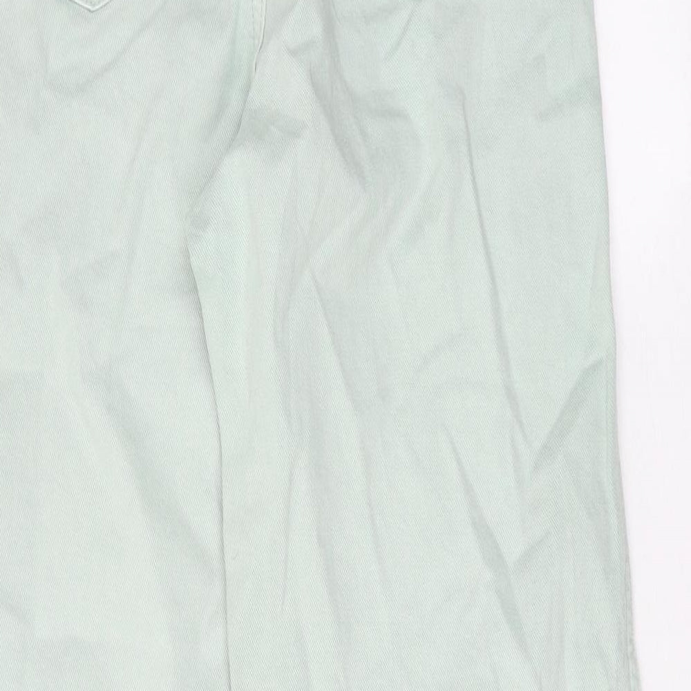Gap Womens Green Cotton Wide-Leg Jeans Size 26 in L26 in Regular Zip