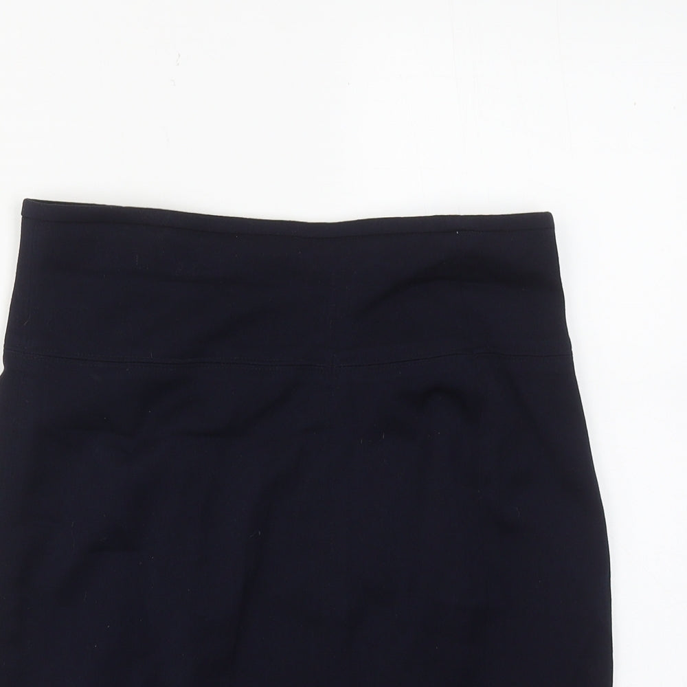 Laurel Womens Blue Wool Straight & Pencil Skirt Size 8 Zip