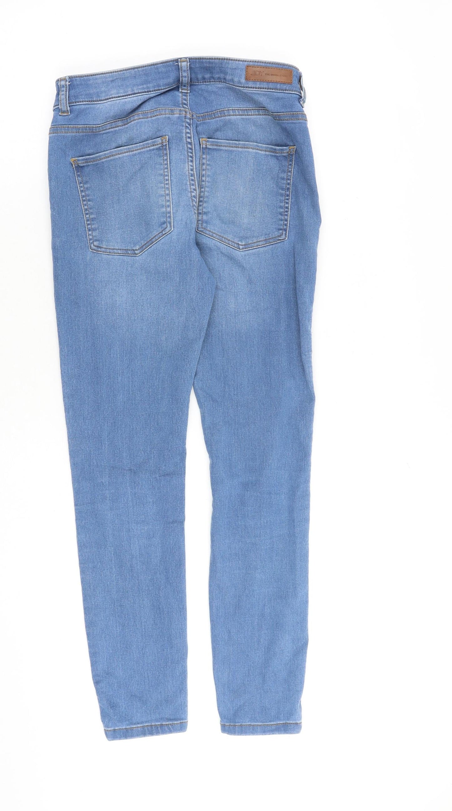 JDY Womens Blue Cotton Skinny Jeans Size S L30 in Regular Zip