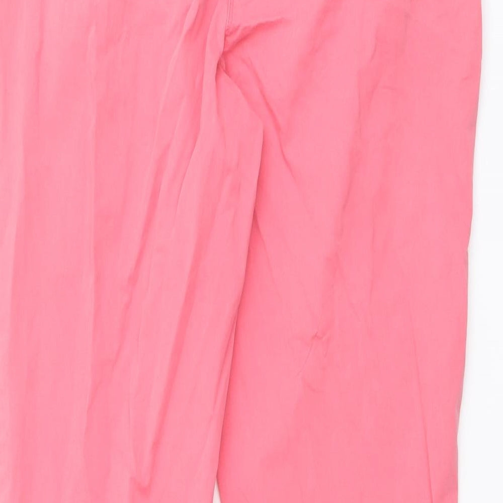 Crew Clothing Womens Pink Cotton Chino Trousers Size 10 L26 in Regular Button
