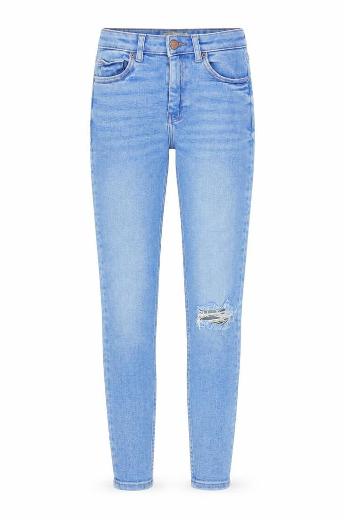 Denim & Co. Womens Blue Cotton Skinny Jeans Size 6 L27 in Regular Zip