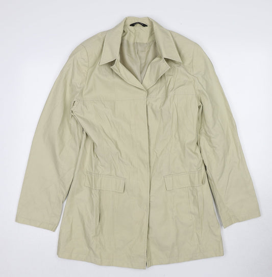 St. Bernard Womens Beige Jacket Size 12 Button