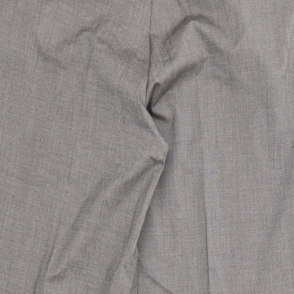 River Island Womens Brown Polyester Dress Pants Trousers Size 10 L24 in Regular Zip