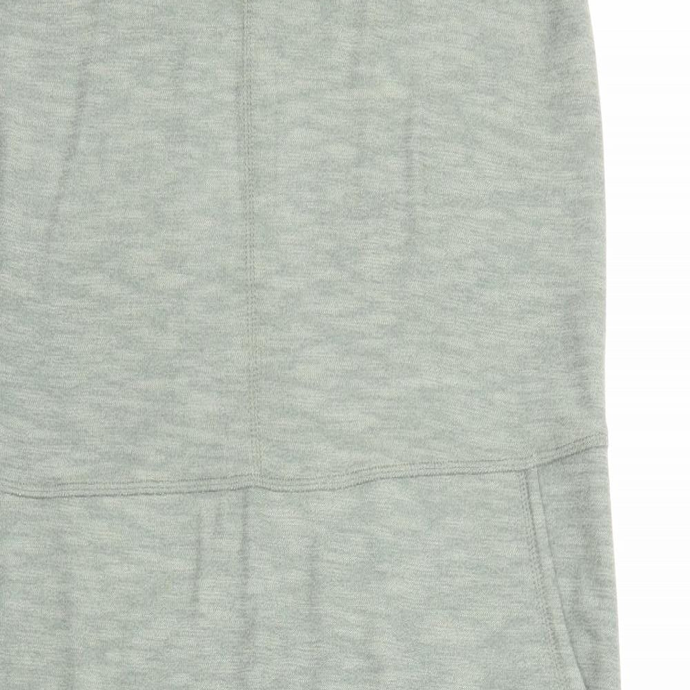 The Lounge Edit Womens Green Cotton A-Line Size 12 Round Neck Pullover
