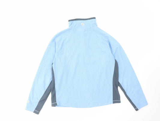 Mountain Hardwear Womens Blue Colourblock Polyester Pullover Sweatshirt Size S Zip